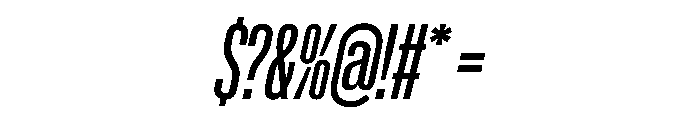 NaNMetrifyACompressed Italic Font OTHER CHARS