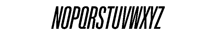NaNMetrifyACompressed Italic Font UPPERCASE