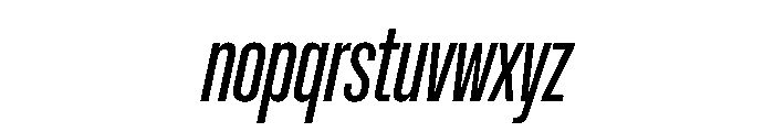 NaNMetrifyACompressed Italic Font LOWERCASE