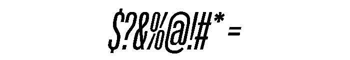 NaNMetrifyACompressed LightIt Font OTHER CHARS