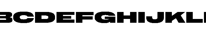 NaNMetrifyAGigawide Blck Font UPPERCASE