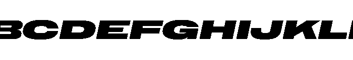 NaNMetrifyAGigawide BlckIt Font UPPERCASE