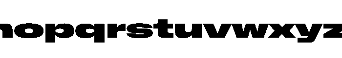 NaNMetrifyAGigawide Blck Font LOWERCASE