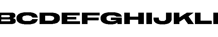 NaNMetrifyAGigawide ExBld Font UPPERCASE
