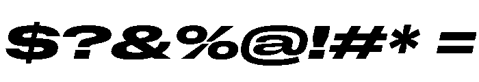 NaNMetrifyAGigawide ExBldIt Font OTHER CHARS