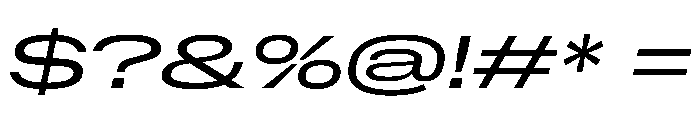 NaNMetrifyAGigawide Italic Font OTHER CHARS
