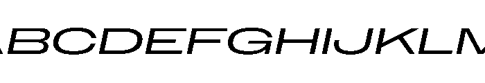 NaNMetrifyAGigawide Italic Font UPPERCASE