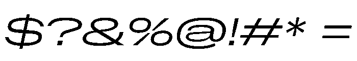 NaNMetrifyAGigawide LightIt Font OTHER CHARS