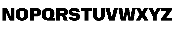 NaNMetrifyANarrow Blck Font UPPERCASE