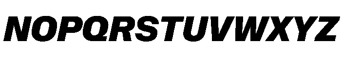NaNMetrifyANarrow BlckIt Font UPPERCASE