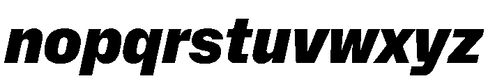 NaNMetrifyANarrow BlckIt Font LOWERCASE