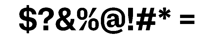 NaNMetrifyANarrow Bld Font OTHER CHARS