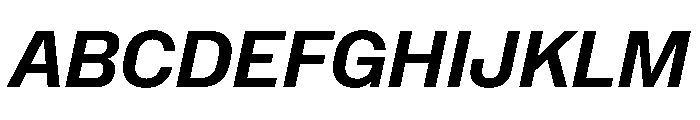 NaNMetrifyANarrow BldIt Font UPPERCASE