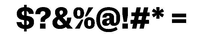 NaNMetrifyANarrow ExBld Font OTHER CHARS