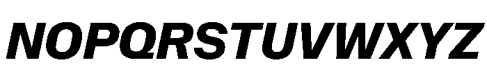 NaNMetrifyANarrow ExBldIt Font UPPERCASE
