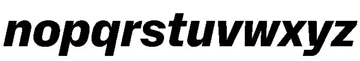 NaNMetrifyANarrow ExBldIt Font LOWERCASE