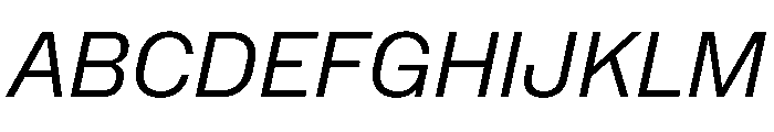 NaNMetrifyANarrow LightIt Font UPPERCASE