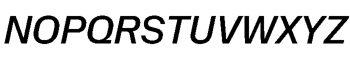 NaNMetrifyANarrow MedIt Font UPPERCASE