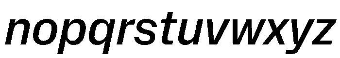 NaNMetrifyANarrow MedIt Font LOWERCASE