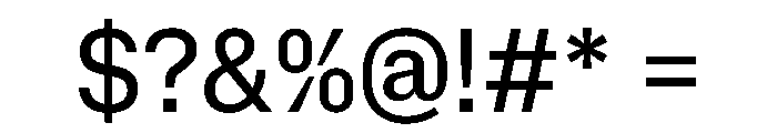 NaNMetrifyANarrow Reg Font OTHER CHARS