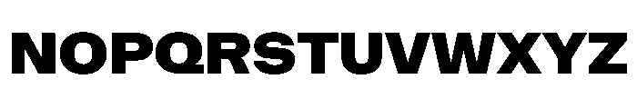 NaNMetrifyAStd Blck Font UPPERCASE