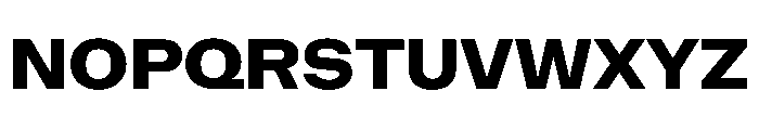 NaNMetrifyAStd ExBld Font UPPERCASE