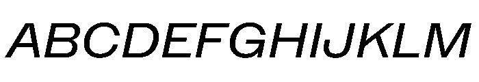 NaNMetrifyAStd Italic Font UPPERCASE