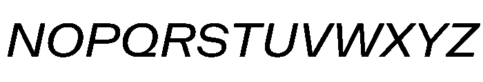 NaNMetrifyAStd Italic Font UPPERCASE