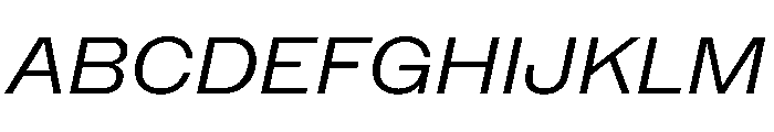 NaNMetrifyAStd LightIt Font UPPERCASE