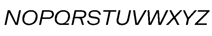 NaNMetrifyAStd LightIt Font UPPERCASE
