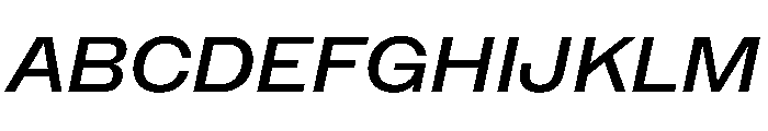NaNMetrifyAStd MedIt Font UPPERCASE