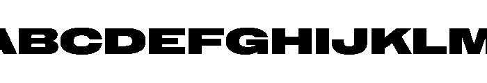 NaNMetrifyAUltrawide Blck Font UPPERCASE