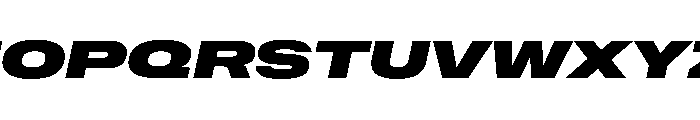 NaNMetrifyAUltrawide BlckIt Font UPPERCASE