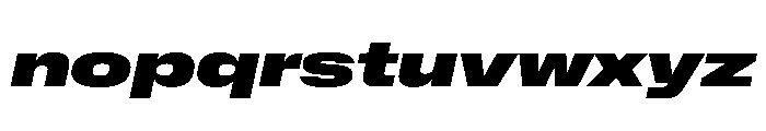 NaNMetrifyAUltrawide BlckIt Font LOWERCASE