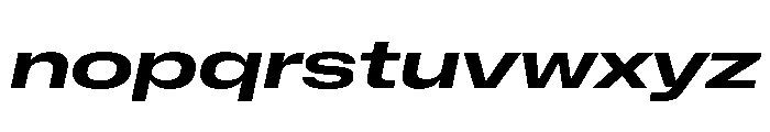 NaNMetrifyAUltrawide BldIt Font LOWERCASE