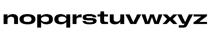 NaNMetrifyAUltrawide Bld Font LOWERCASE
