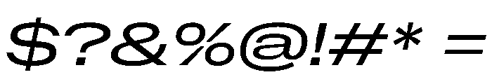 NaNMetrifyAUltrawide Italic Font OTHER CHARS