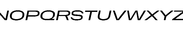 NaNMetrifyAUltrawide Italic Font UPPERCASE