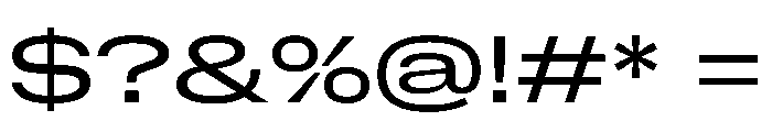 NaNMetrifyAUltrawide Reg Font OTHER CHARS