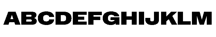 NaNMetrifyAWide Blck Font UPPERCASE