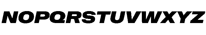 NaNMetrifyAWide BlckIt Font UPPERCASE