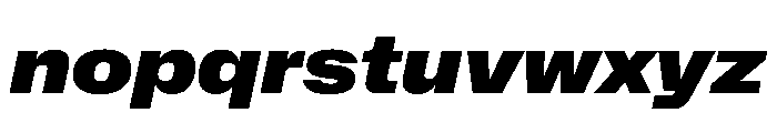 NaNMetrifyAWide BlckIt Font LOWERCASE