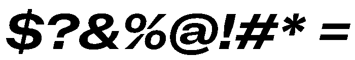 NaNMetrifyAWide BldIt Font OTHER CHARS