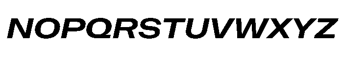 NaNMetrifyAWide BldIt Font UPPERCASE