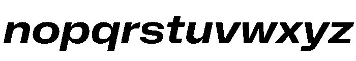 NaNMetrifyAWide BldIt Font LOWERCASE