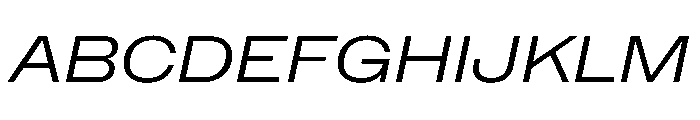 NaNMetrifyAWide LightIt Font UPPERCASE