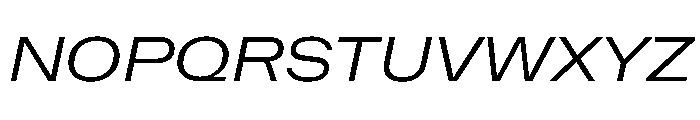 NaNMetrifyAWide LightIt Font UPPERCASE