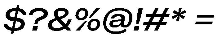 NaNMetrifyAWide MedIt Font OTHER CHARS