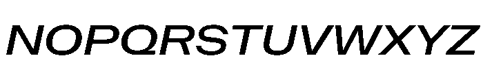 NaNMetrifyAWide MedIt Font UPPERCASE
