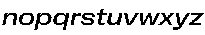 NaNMetrifyAWide MedIt Font LOWERCASE